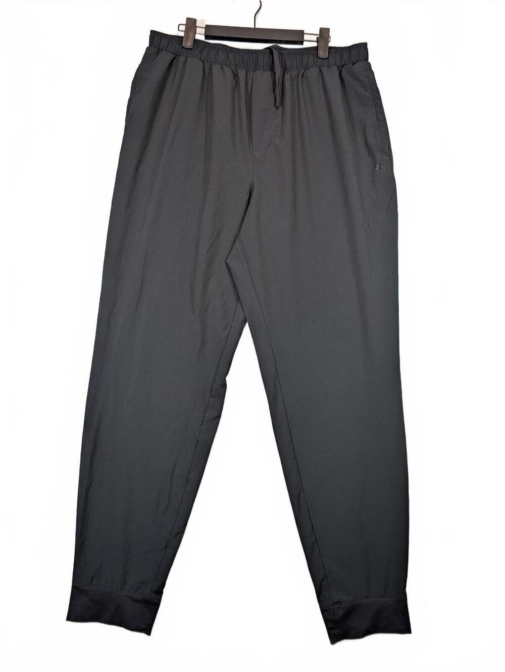 DSG Lightweight Pull On Athletic Tapered Cuffed Jogger Pants Black Mens Large